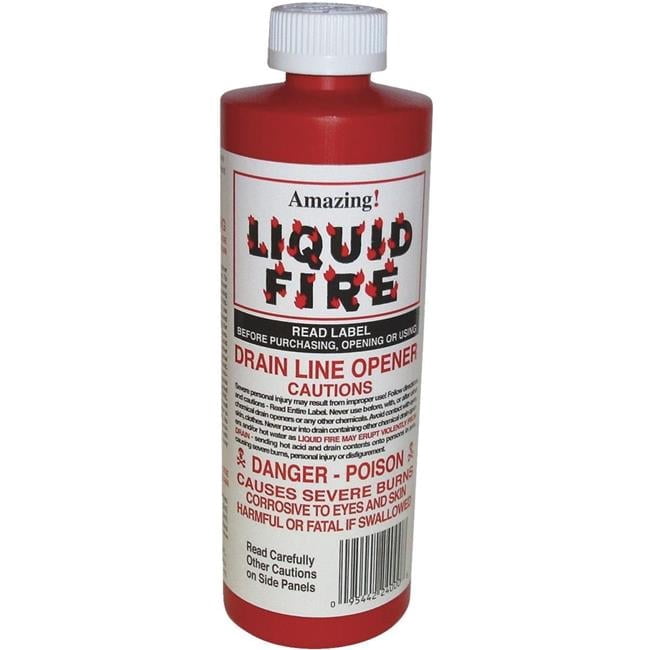 Liquid Fire Amazing Products LF-P-24 16 oz Liquid Fire Drain Opener - Walmart.com