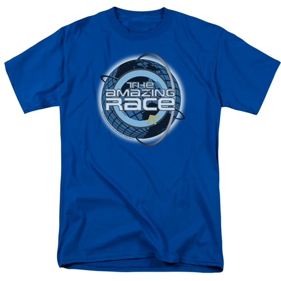 Amazing Race Around The Globe Adult 18/1 T-Shirt Royal Blue