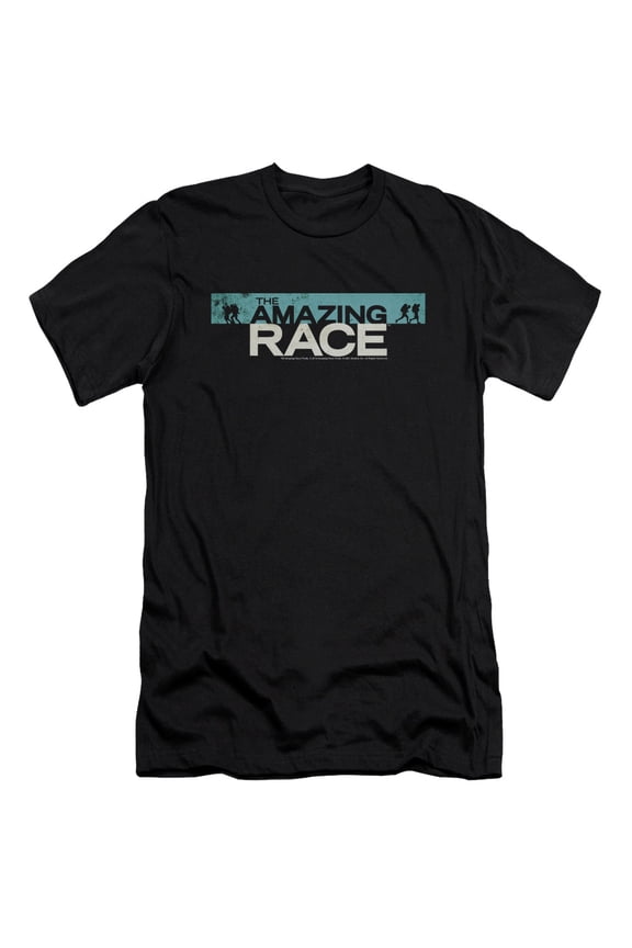 Amazing Race Bar Logo Adult 30/1 T-Shirt Black