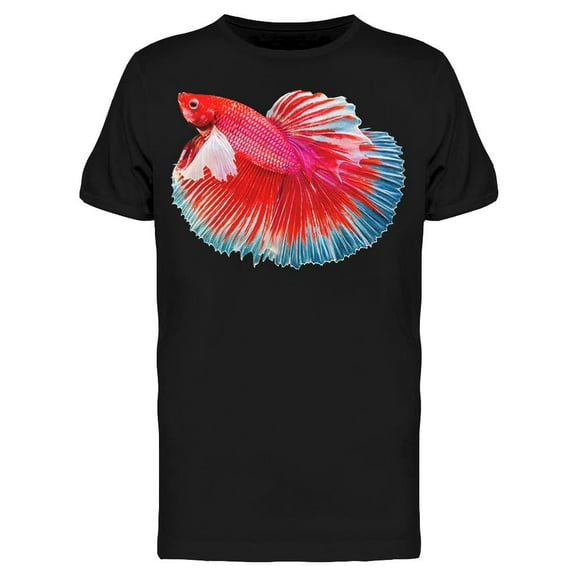 Amazing Red Betta Fish T-Shirt Men -Image by Shutterstock, Male XX-Large