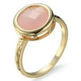 thumbnail image 1 of Amazing Round Pink Opal Cz Band Women's Party Yellow Gold Filled Rings Size 6-10, 1 of 5