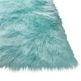 thumbnail image 1 of Amazing Rugs "Cozy Collection" Ultra Soft Area Rug Turquoise 4' x 6' Faux Sheepskin 4' x 6' Indoor Hand-Tufted, 1 of 5