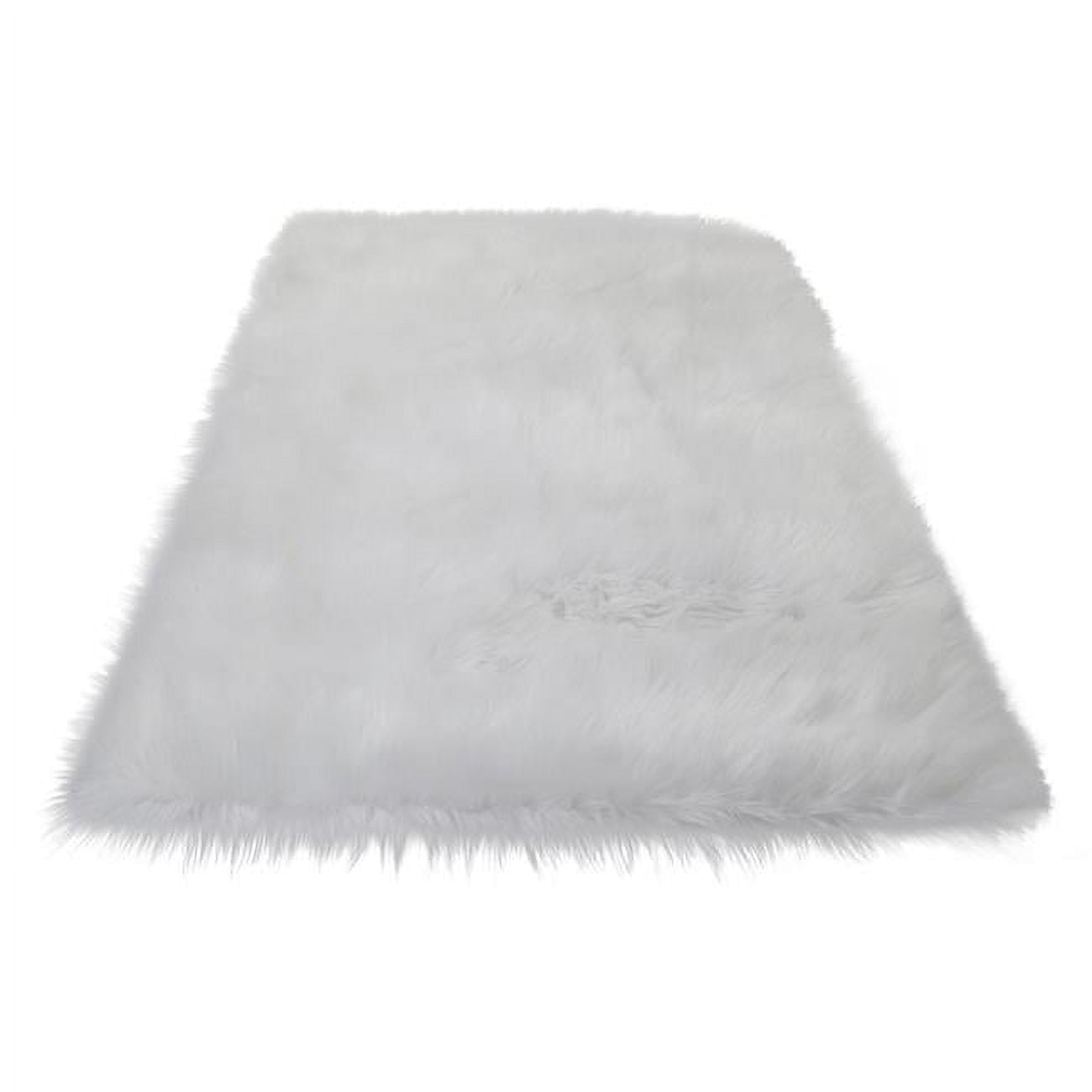 Amazing Rugs "Cozy Collection" Ultra Soft Area Rug White 3' x 5' Faux Sheepskin 3' x 5' Indoor Hand-Tufted