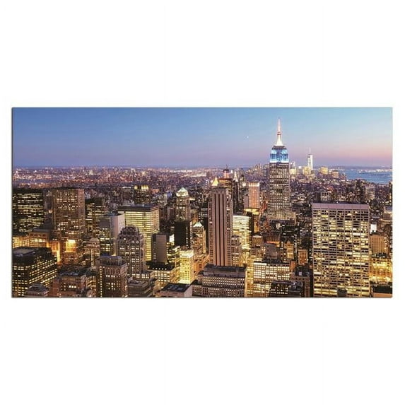 Amazing Rugs JDN-99920 32 x 48 in. Oppidan Home Manhattan Skyline Acrylic Wall Art