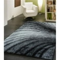 thumbnail image 1 of Amazing Rugs, LLC 3D Shaggy Hand-tufted Polyester Modern Area Rug Two Tone Grey Swirl 2' x 3' 2' x 3', 1 of 5