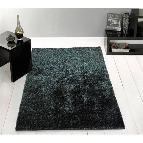Amazing Rugs, LLC. Fuzzy Shaggy Hand Tufted Area Rug Black Ash 8' x 11' 8' x 10'