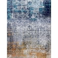 thumbnail image 1 of Amazing Rugs, LLC. "Zara Contemporary" Washable Super Soft Area Rug with Abstract Design Silver/Blue 2' x 3' Abstract 0.76 - 1 inch Stain, 1 of 10
