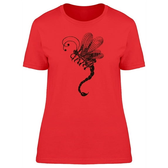 Amazing Scorpion Dragonfly T-Shirt Women -Image by Shutterstock, Female XX-Large