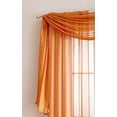 thumbnail image 1 of Amazing Sheer Window Scarf Fabric Sheer Voile curtain for Window Treatment - Add to Window Curtains for Enhanced Effect (56"x216", Orange), 1 of 2