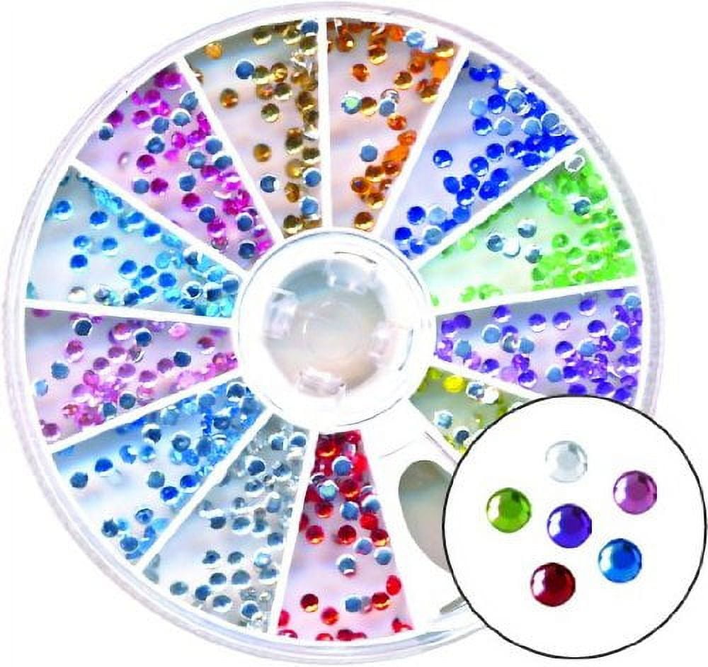 Amazing Shine Nail Art - Rhinestones Round Mix 4-Count - Walmart.com