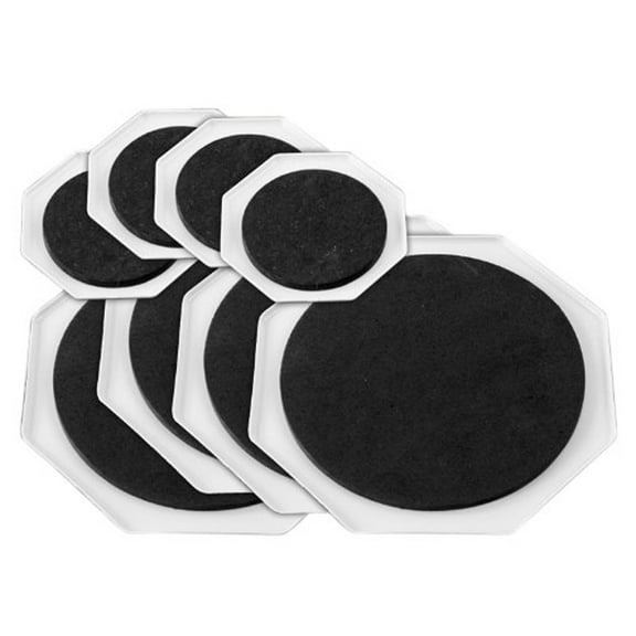 Amazing Sliders - Furniture Mover Assistant Uplift & Tilt on Carpets Floor Tiles - Black Set of 8
