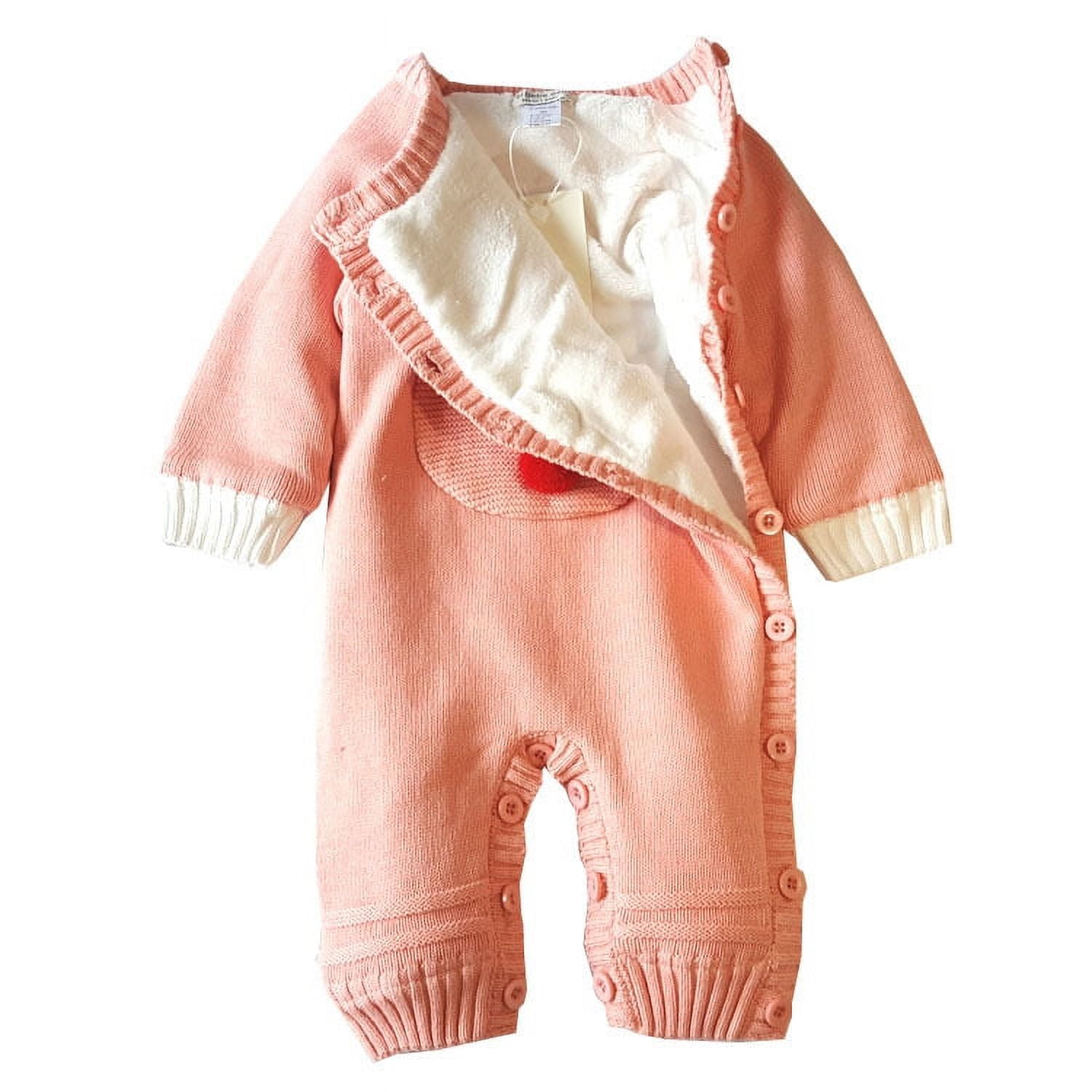 Amazing Snazzy Boys and Girls Knit Cartoon Deer Romper Winter