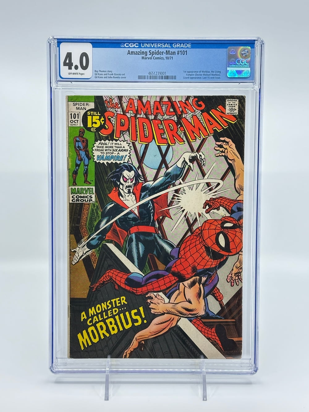 Amazing SpiderMan 101 CGC 4 Comic Book