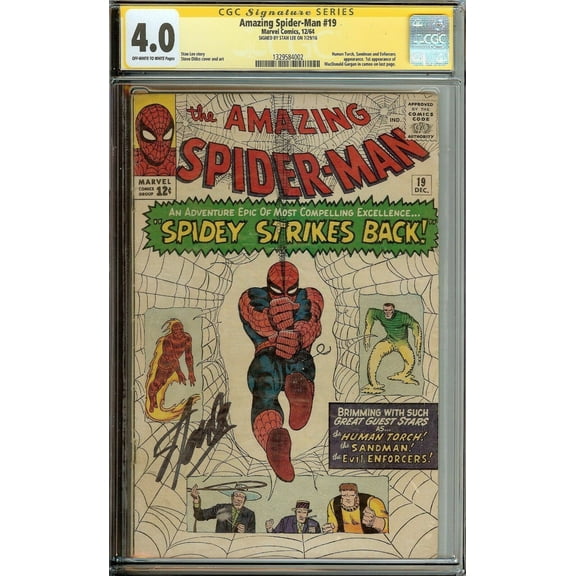 Amazing Spider-Man #19 CGC 4.0 Signed by Stan Lee