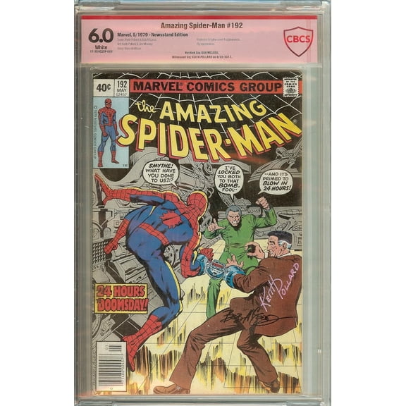 Amazing Spider-Man #192 CBCS 6.0 Signed Bob McLeod, Keith Pollard