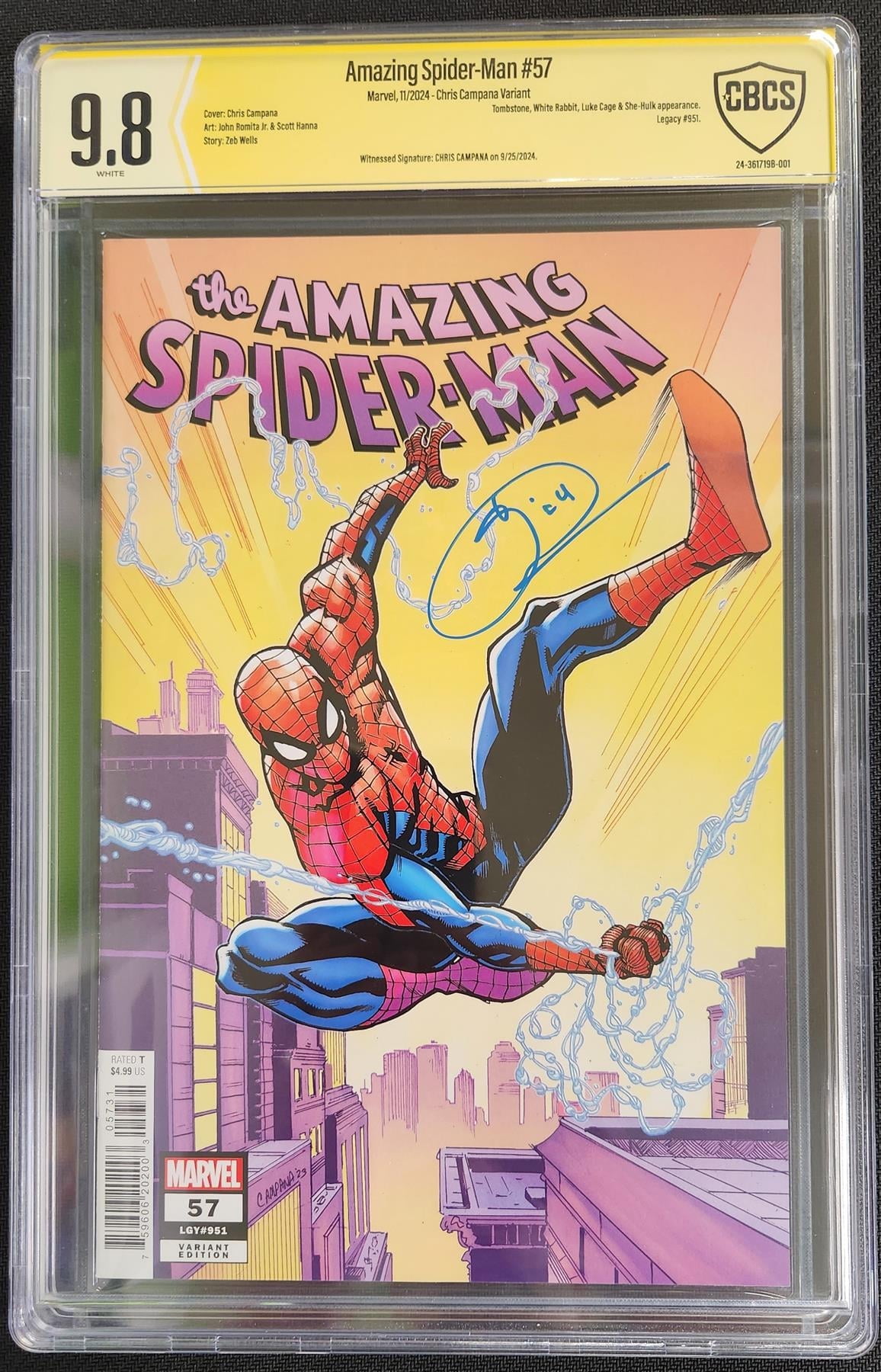 Amazing Spider-Man #57 Marvel 2024 CBCS Signature 