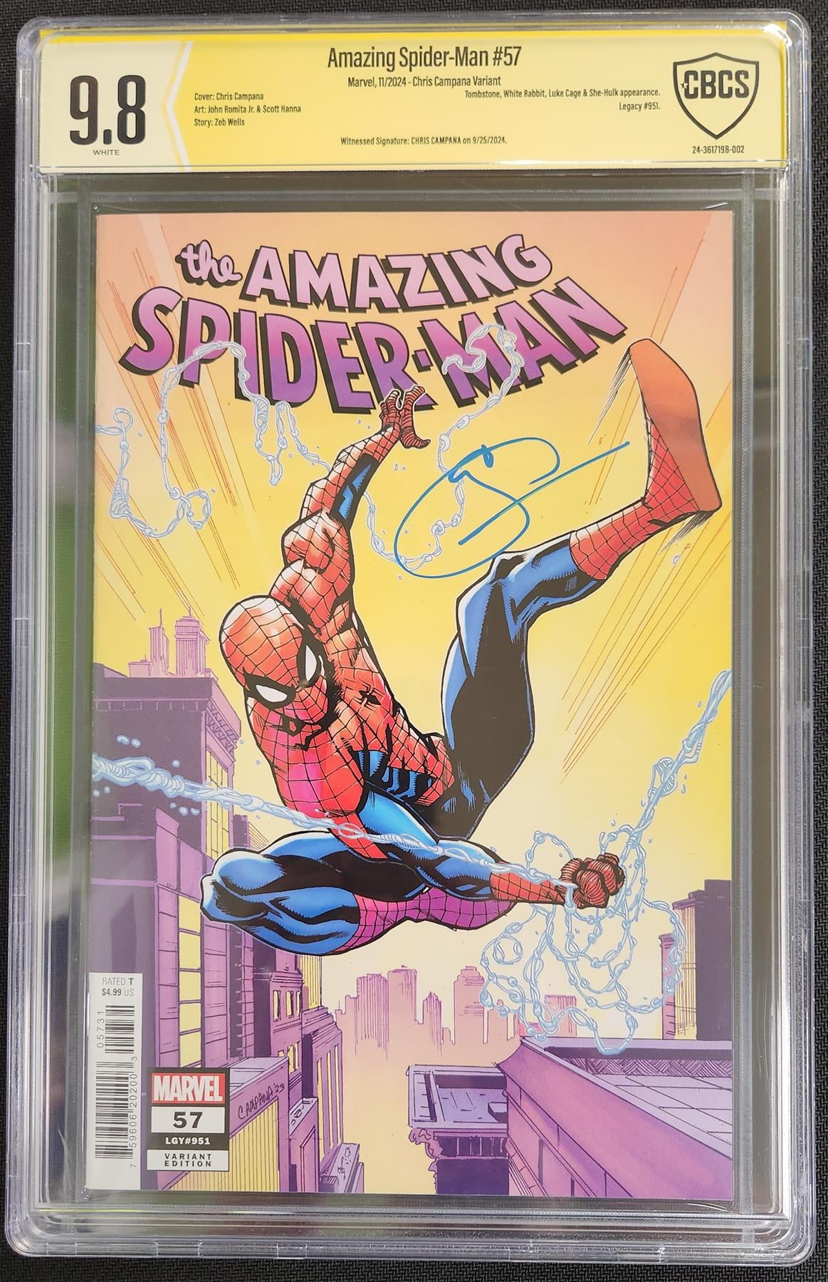 Amazing Spider-Man #57 Marvel 2024 CBCS Signature 