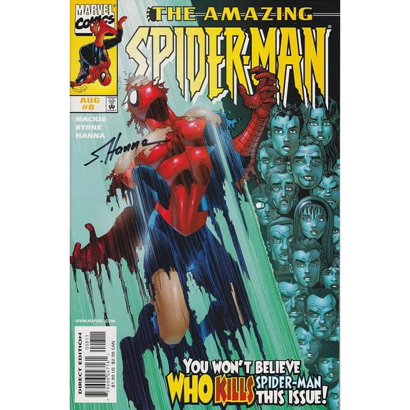 Amazing Spider-Man #8 Signed by Scott Hanna