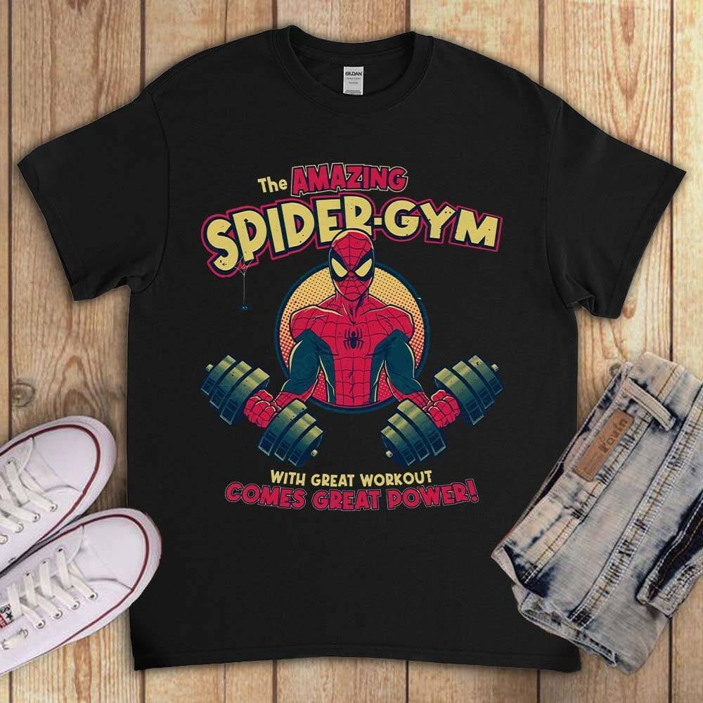 Spiderman gym shirt sale