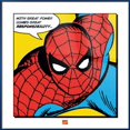 thumbnail image 1 of The Amazing Spider-Man - Framed Marvel Comics Pop-Art Poster / Art Print (Quote: With Great Power Comes Great Responsibility...) (Size: 16" x 16") ( Frame), 1 of 4