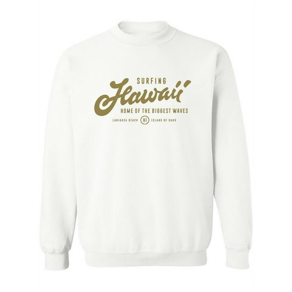 Amazing Surfing Hawaii Sweatshirt Women -Image by Shutterstock, Female Large
