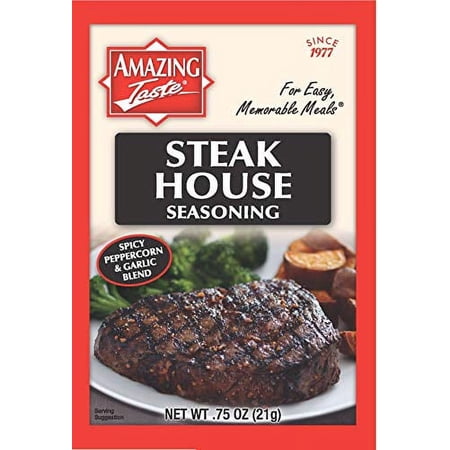 Amazing Taste Steakhouse Seasoning Bundle (10 Packets- .75 oz ea.)