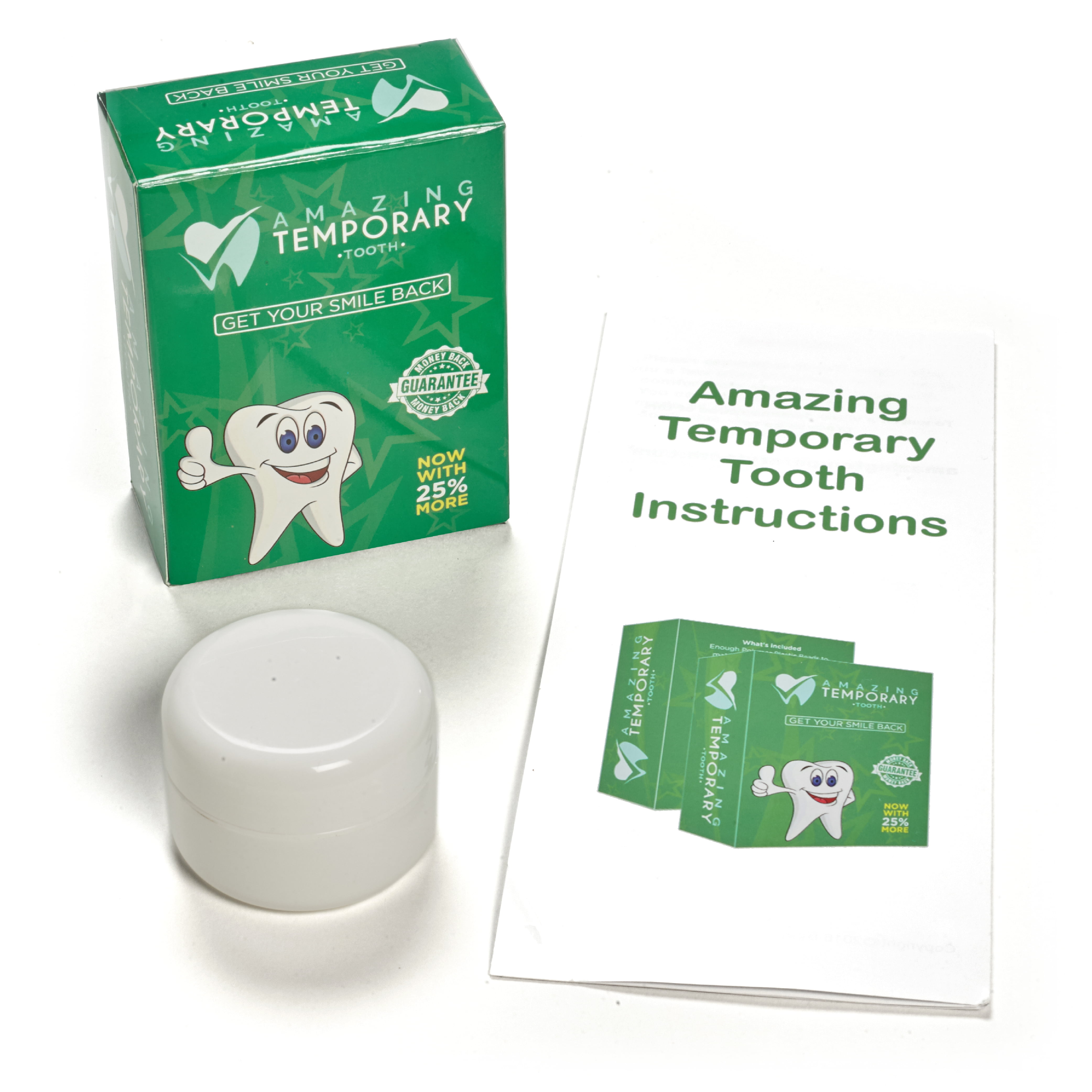 Instant Smile Complete Your Smile Temporary Tooth Replacement Kit - Temp a  missing tooth in minutes