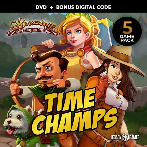 Amazing Time Management Games: Time Champs - 5 Pack, PC DVD with Code