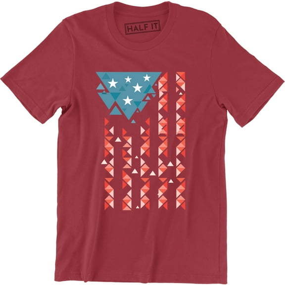 Amazing USA Pyramid Flag - America Fashion Men's T-Shirt