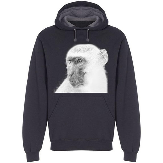 Amazing Vervet Monkey Hoodie Men -Image by Shutterstock, Male Large