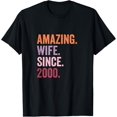 thumbnail image 1 of Amazing Wife Since 2000 | 24th wedding anniversary 24 years T-Shirt, 1 of 5