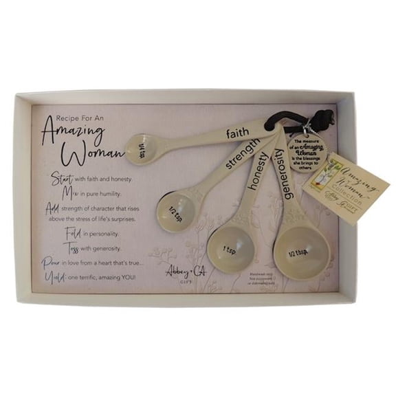 Amazing Woman Measuring Spoons, Set Of Four