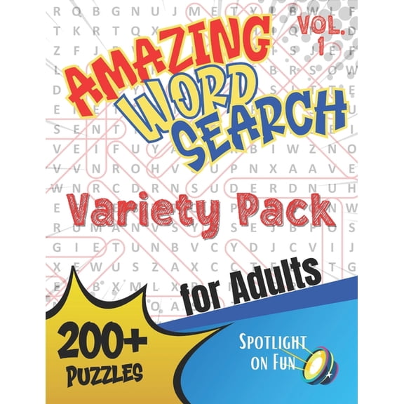 Amazing Word Search For Adults Variety Pack Vol. 1