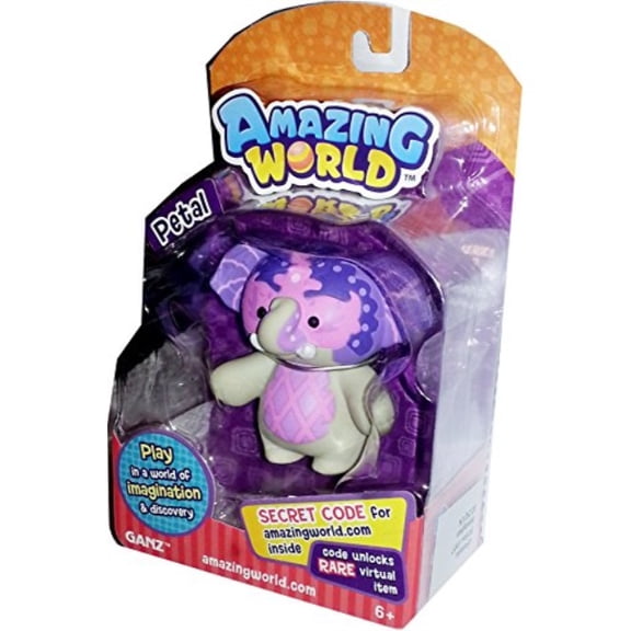 Amazing World Ganz Petal Elephant Pink 3-Inch Figure