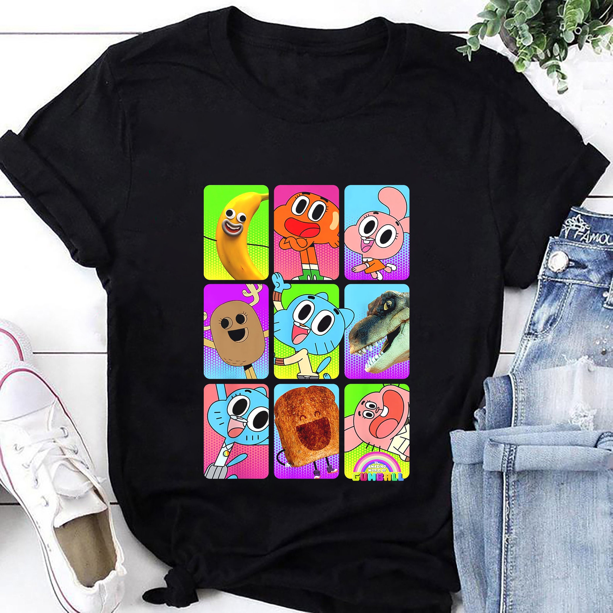 Amazing World Of Gumball Cast Pictures Graphic Tee The Amazing World Of Gumball Shirt, Size 5Xl