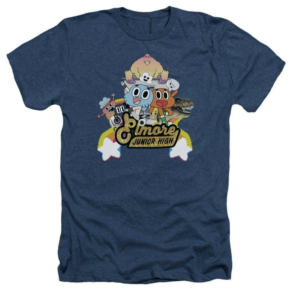 Amazing World Of Gumball - Elmore Junior High - Heather Short Sleeve Shirt - XXX-Large