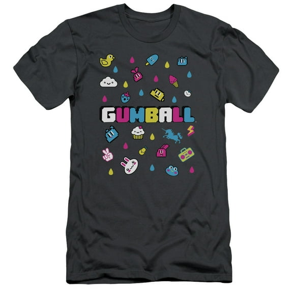 Amazing World Of Gumball - Fun Drops - Slim Fit Short Sleeve Shirt - X-Large