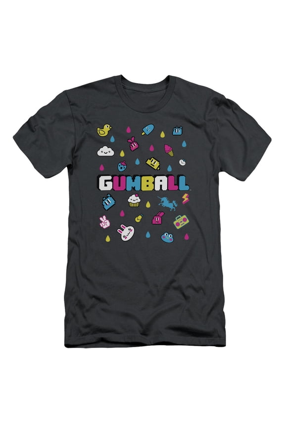 Amazing World Of Gumball - Fun Drops - Slim Fit Short Sleeve Shirt - XX-Large