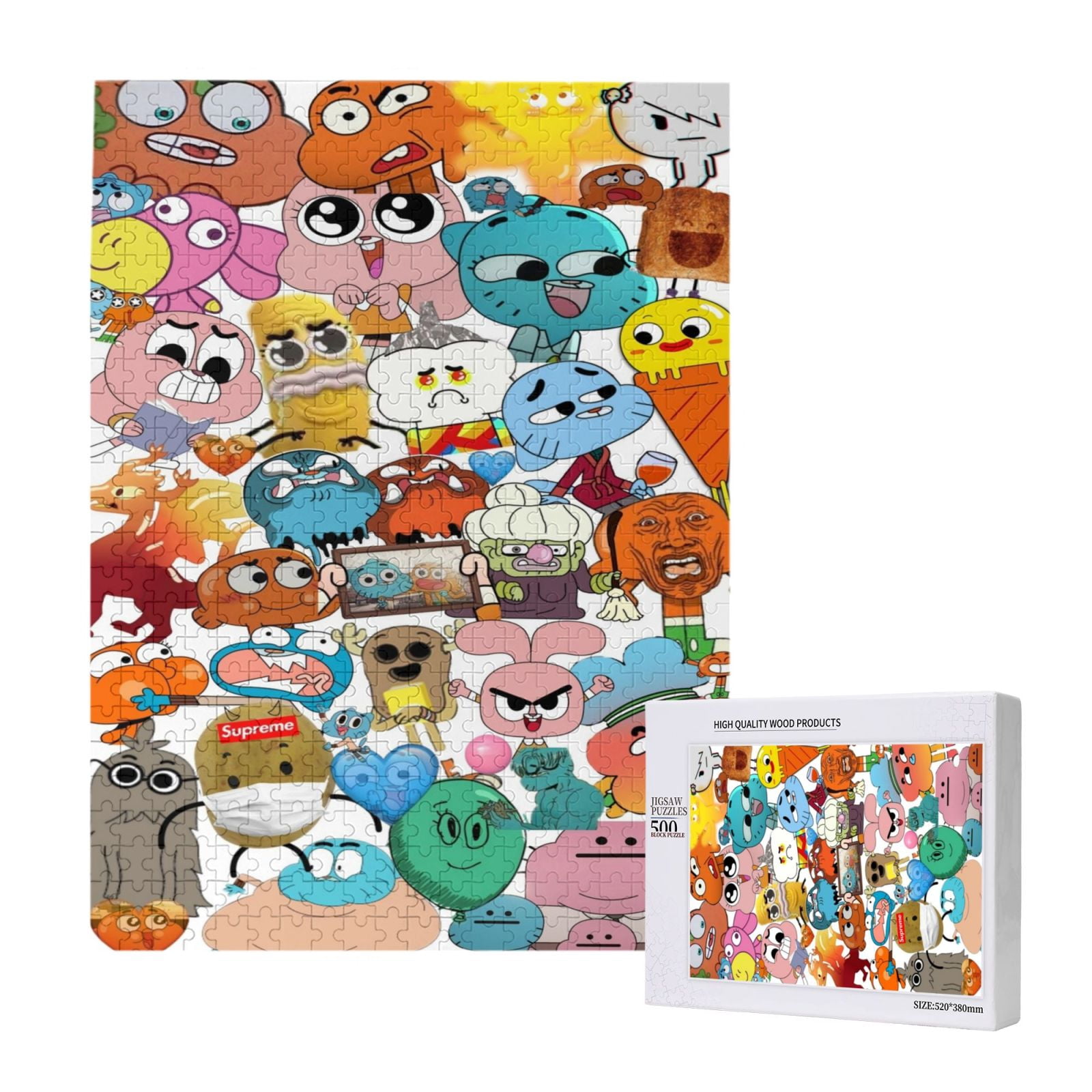 Amazing World Of Gumball Jigsaw Puzzles 300/500/1000 Pieces Wooden ...