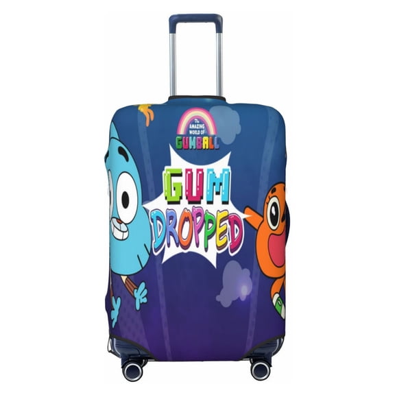 Amazing World of Gum-bal Luggage Suitcase Covers Elastic Washable Cartoon Luggage Protector Travel Suitcase Protective Cover for Kid And Adult