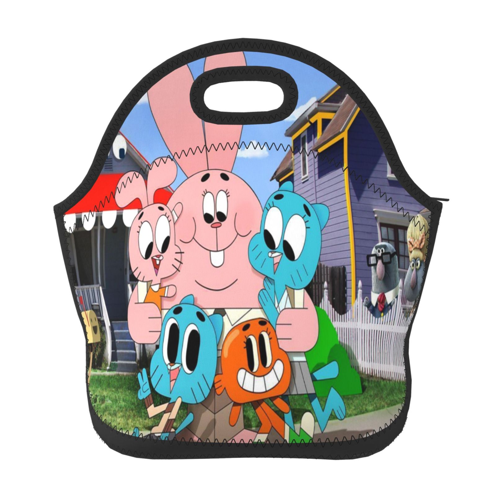 Amazing World Of Gumball Lunch Bag Anime Reusable Lunch Box Portable ...