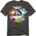 thumbnail image 1 of Amazing World Of Gumball Men's Happy Place T-shirt Large Charcoal, 1 of 7