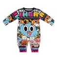 thumbnail image 1 of Amazing World of Gumball Baby Long Sleeve Footless, Infant Playsuit Romper Jumpsuits for Boys Girls, 1 of 8