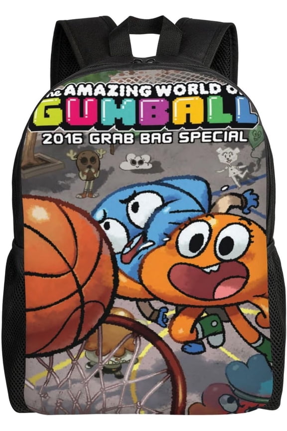 Amazing World of Gumball Backpack Cute Anime Large Capacity Multifunction Backpacks Lightweight Sports -XTYD6648