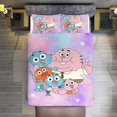 Amazing World of Gumball Bed Sheet Set 3Pcs Decorative Bedding Set(1