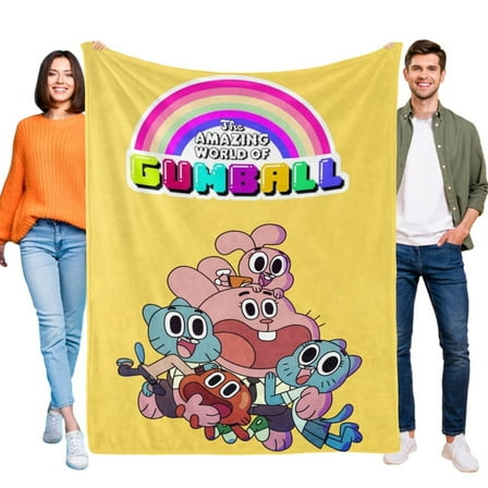 Amazing World of Gumball Blanket Flannel Soft Sofa Bed Throw Birthday Gift