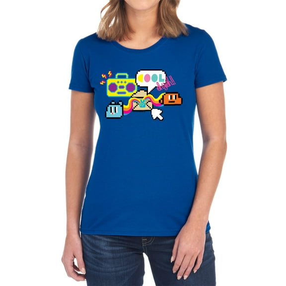 Amazing World of Gumball Cool Oh Yeah Women's T Shirt, Royal, X-Large