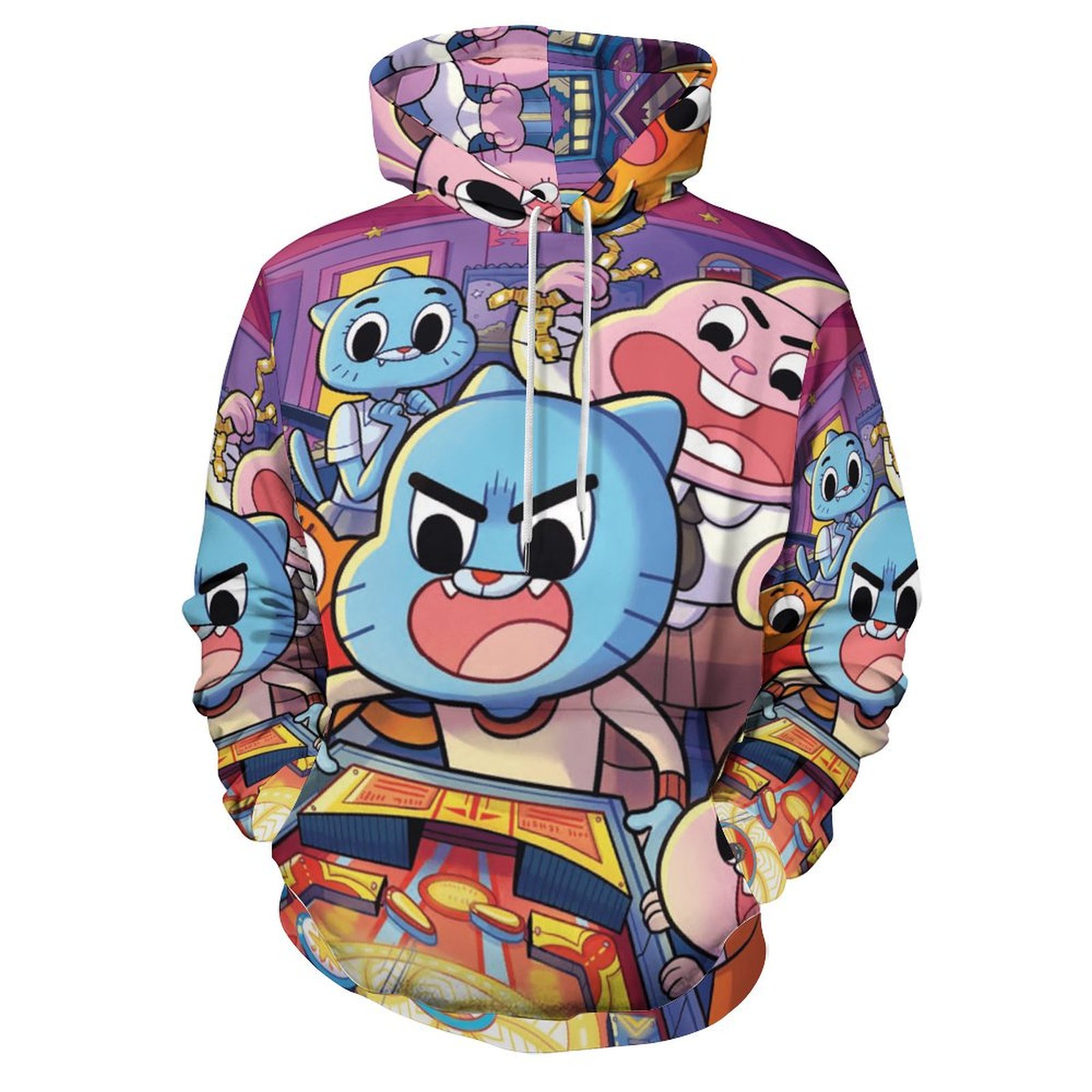 Amazing World Of Gumball Hoodie 3D Print Pullover Hooded Long Sleeve 