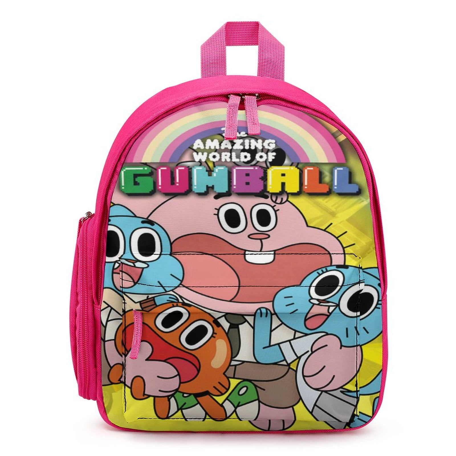 JHKKU Kids Backpack With Reflective Strip - 12.9x8.6x17.7 Inch School Bookbag, Ice Cream Print, For Boys & Girls