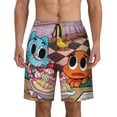 thumbnail image 1 of Amazing World of Gumball Men's Swim Trunks Quick Dry Beach Board Shorts with Pockets Mesh Lining Bathing Suits, 1 of 7